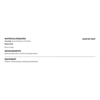 Knitcraft Macram&eacute; Table Runner Digital Pattern 0157