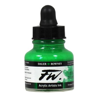 Daler-Rowney Emerald Green FW Artists Ink 29.5ml