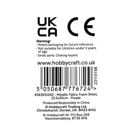 Purple Metallic Spot EVA Foam Sheet 22.5cm x 30cm image number 6