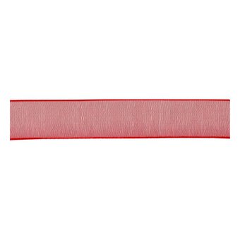 Red Organdie Ribbon 12mm x 6m