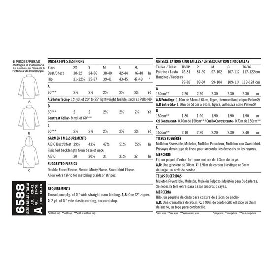 New Look Unisex Top Sewing Pattern 6588 image number 2