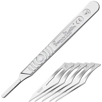 Swann-Morton No. 4 Scalpel Handle and No. 26 Blades Set