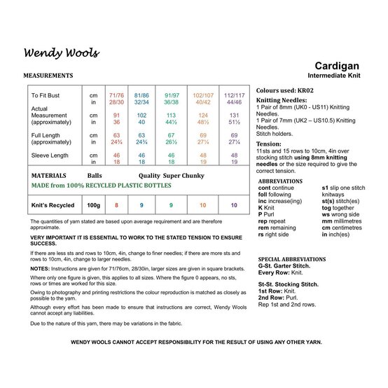 Wendy Recycled Jacket Pattern 7004 image number 2