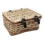 Small Brown Wicker Hamper 26cm x 21cm x 13cm image number 1