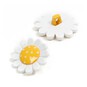 Hemline Yellow Novelty Flower Button 2 Pack image number 1