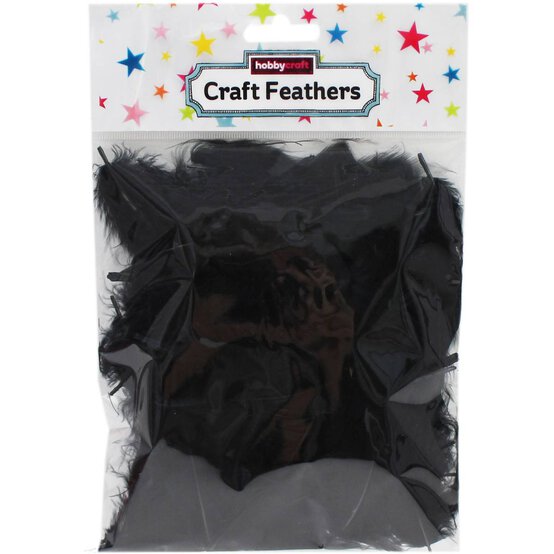 Black Craft Feathers 5g image number 3