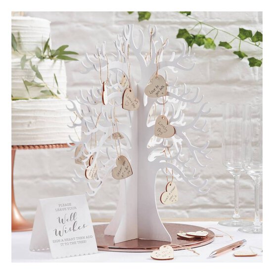 Ginger Ray Beautiful Botanics Wishing Tree Guest Book image number 2