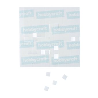 Adhesive Foam Pads 7mm x 7mm x 2mm 196 Pack