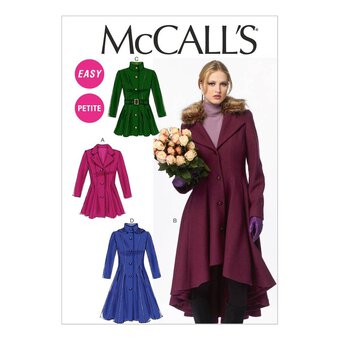 McCall&rsquo;s Petite Lined Coat Sewing Pattern M6800 (14-22)