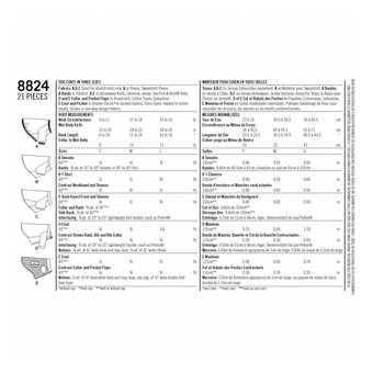 Simplicity Dog Coats Sewing Pattern 8824 (S-L)