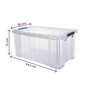 Whitefurze Allstore 54 Litre Clear Storage Box  image number 4