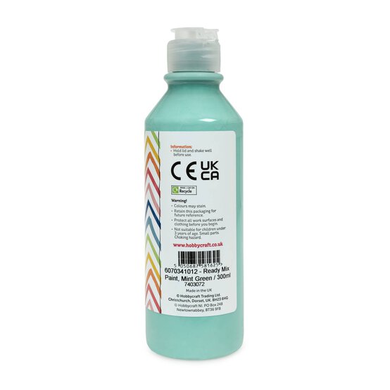 Mint Green Ready Mixed Paint 300ml image number 5