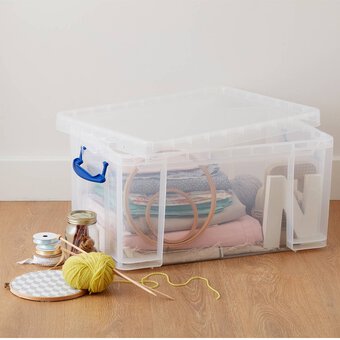 Really Useful Clear Box 48 Litres 4 Pack Bundle