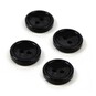 Hemline Black Basic Knitwear Button 4 Pack image number 1
