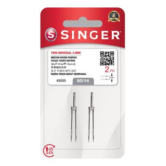 Singer Twin Universal Needles 2 Pack