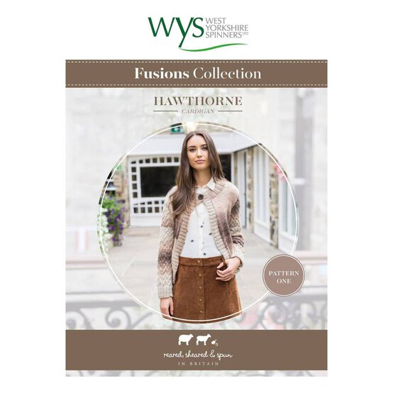 West Yorkshire Spinners Aire Valley Fusions Hawthorne Cardigan Digital Pattern image number 1