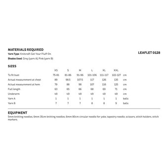 Knitcraft Lace Yoke Jumper Digital Pattern 0128