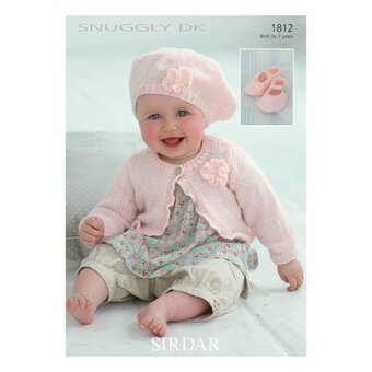 Sirdar Snuggly DK Cardigan Beret and Shoes Digital Pattern 1812