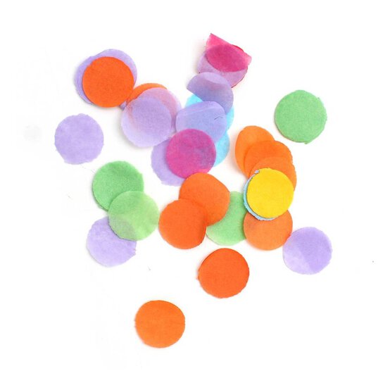 Rainbow Biodegradable Confetti Circles 13g image number 1