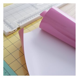 Pink PU Iron-On Vinyl 12 x 24 Inches