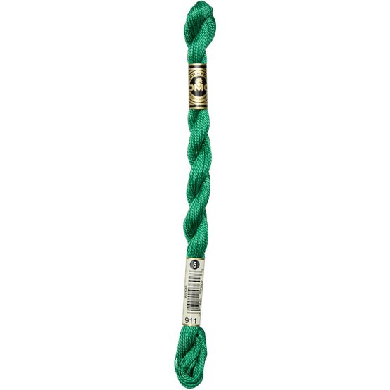 DMC Green Pearl Cotton Thread Size 5 25m (911) image number 3