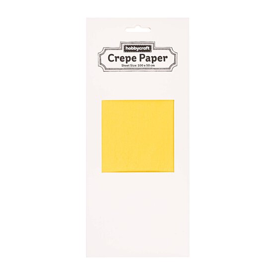 Yellow Crepe Paper 100cm x 50cm image number 3