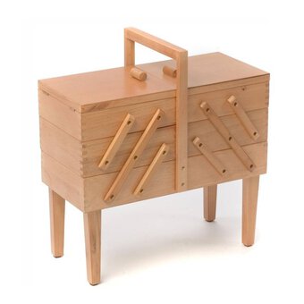 Wooden Cantilever Sewing Box