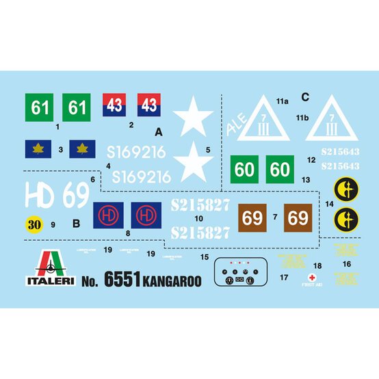 Italeri Kangaroo Armoured Personnel Carrier Model Kit 6551 image number 4