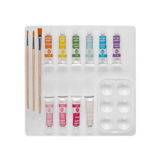 Colorific Canvas Magical Unicorn Paint by Numbers Kit image number 4