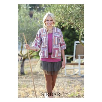 Sirdar Crofter DK Women's Jacket Digital Pattern 7229
