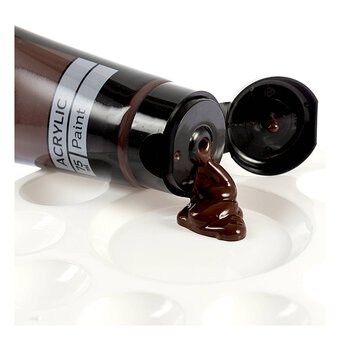 Dark Brown Art Acrylic Paint 75ml
