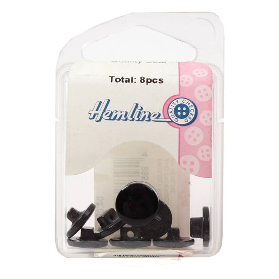 Hemline Royal Blue Basic Knitwear Button 8 Pack image number 2