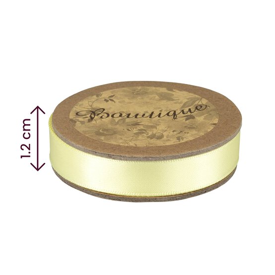 Baby Maize Double-Faced Satin Ribbon 12mm x 5m image number 4