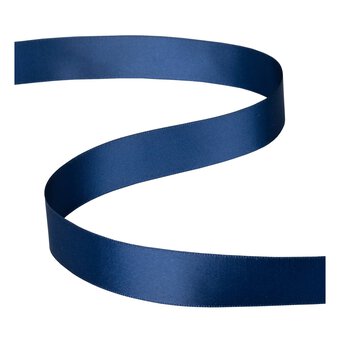 Navy Blue Double-Faced Satin Ribbon 18mm x 5m