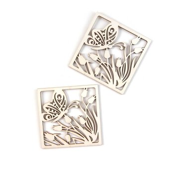 Butterfly Wooden Toppers 2 Pack