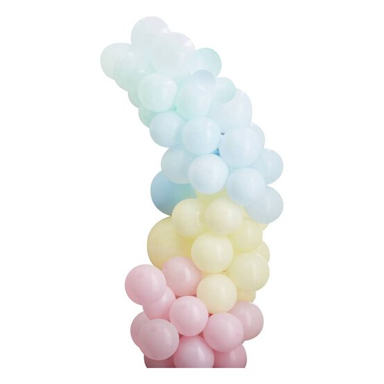 Ginger Ray Rainbow Pastel Balloon Arch image number 1