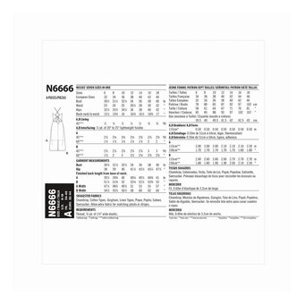 New Look Women's Dress Sewing Pattern N6666