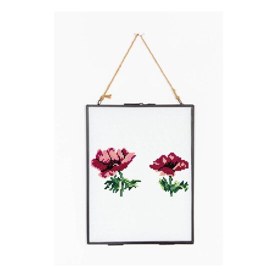 FREE PATTERN DMC Pink Poppy Cross Stitch image number 2