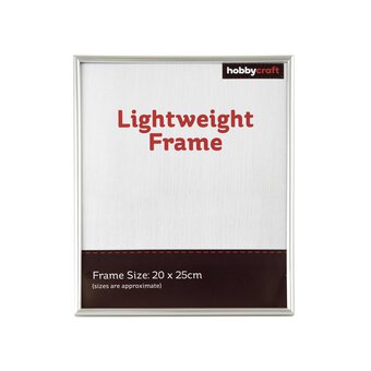 Silver Lightweight Frame 20cm x 25cm