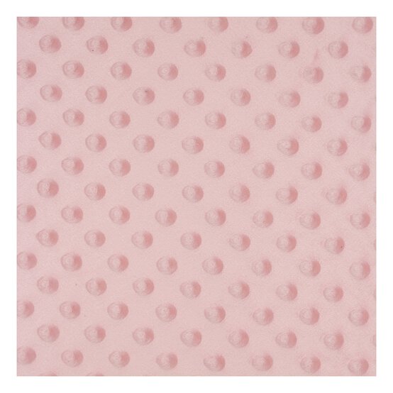 Blush Pink Soft Dimple Fleece Fabric by the Metre image number 2