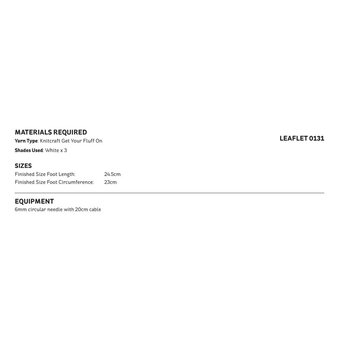 Knitcraft Chunky Mock Cable Socks Digital Pattern 0131