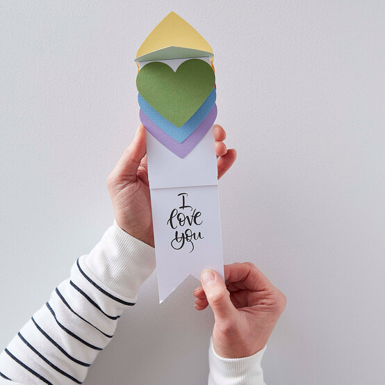 How to Make a Valentine's Waterfall Card image number 1