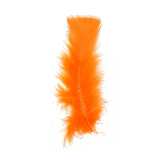 Orange Craft Feathers 5g image number 2