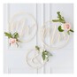 Ginger Ray Mr and Mrs Hoop Decorations 3 Pieces image number 2