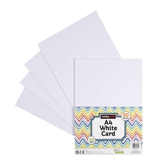 White Card A4 50 Pack