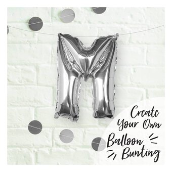 Large Pick And Mix Silver Foil Letter M Balloon