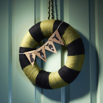 How to Make a BOO! Wreath