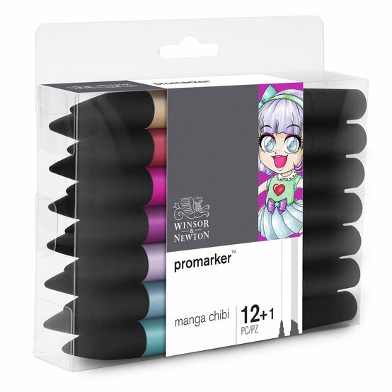 Winsor & Newton Promarkers Manga Chibi 12 Pack image number 4