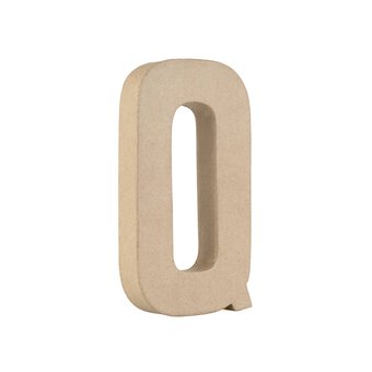 Mache Letter Q 20cm