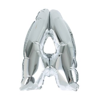 Silver Foil Letter A Balloon